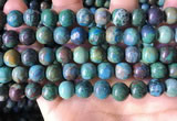 CCS895 15 inches 10mm round natural chrysocolla gemstone beads