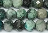 CCS915 15 inches 4*6mm faceted round chrysocolla beads