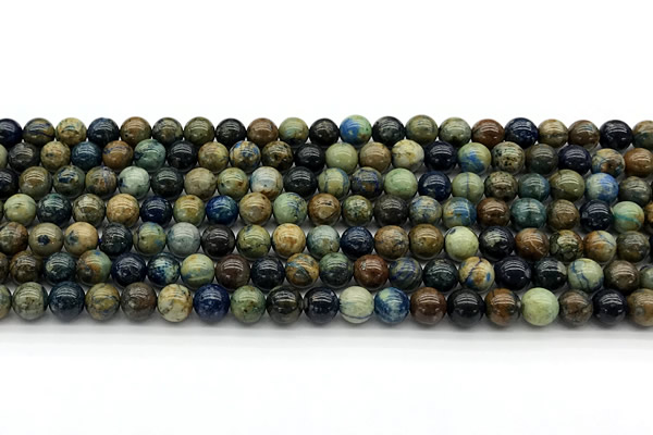 CCS935 15 inches 6mm round chrysocolla beads