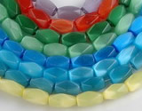 CCT08 Faceted brick 14 inches 9*16mm cats eye beads Wholesale