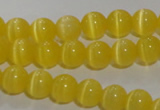 CCT1210 15 inches 4mm round cats eye beads wholesale