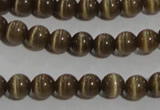 CCT1215 15 inches 4mm round cats eye beads wholesale