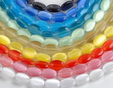 CCT13 10*15mm different color oval cats eye beads Wholesale