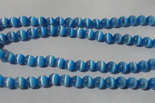 CCT1389 15 inches 7mm round cats eye beads wholesale