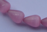 CCT17 14 inches 10*14mm teardrop pink cats eye beads wholesale