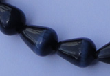 CCT23 14 inches 10*14mm teardrop black cats eye beads wholesale