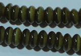 CCT249 15 inches 3*6mm rondelle cats eye beads wholesale