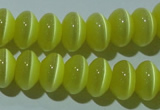 CCT277 15 inches 5*8mm rondelle cats eye beads wholesale