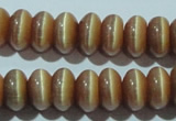 CCT280 15 inches 5*8mm rondelle cats eye beads wholesale