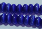 CCT288 15 inches 5*8mm rondelle cats eye beads wholesale