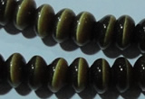 CCT293 15 inches 5*8mm rondelle cats eye beads wholesale