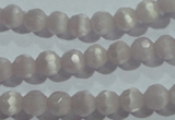 CCT303 15 inches 4mm faceted round cats eye beads wholesale