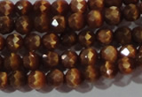 CCT319 15 inches 4mm faceted round cats eye beads wholesale