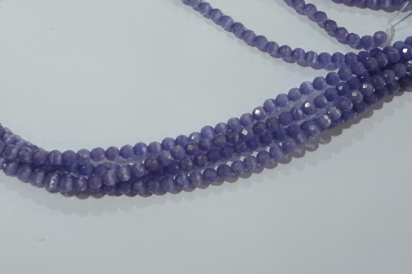 CCT322 15 inches 4mm faceted round cats eye beads wholesale