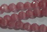 CCT353 15 inches 6mm faceted round cats eye beads wholesale