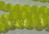 CCT356 15 inches 6mm faceted round cats eye beads wholesale