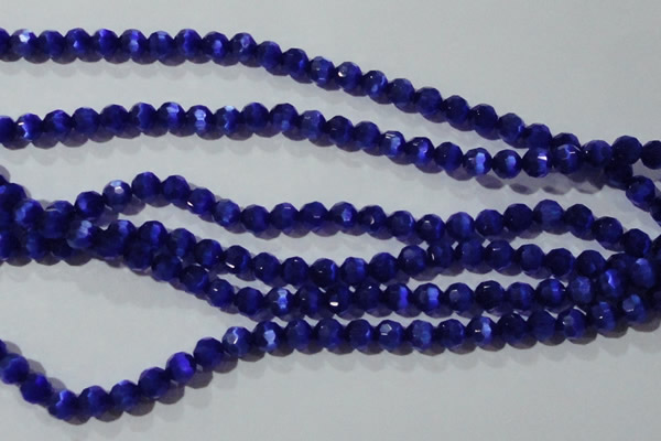 CCT364 15 inches 6mm faceted round cats eye beads wholesale