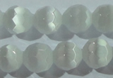 CCT371 15 inches 8mm faceted round cats eye beads wholesale