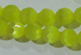 CCT375 15 inches 8mm faceted round cats eye beads wholesale