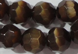 CCT395 15 inches 10mm faceted round cats eye beads wholesale