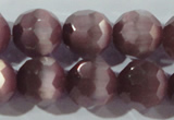 CCT396 15 inches 10mm faceted round cats eye beads wholesale