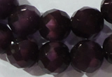 CCT397 15 inches 10mm faceted round cats eye beads wholesale