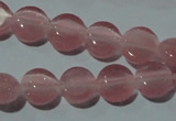 CCT452 15 inches 6mm flat round cats eye beads wholesale