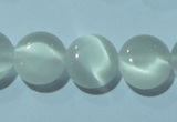 CCT480 15 inches 8mm flat round cats eye beads wholesale