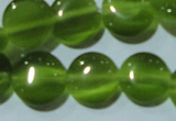 CCT495 15 inches 8mm flat round cats eye beads wholesale