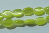 CCT607 15 inches 4*6mm oval cats eye beads wholesale