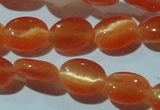 CCT634 15 inches 6*8mm oval cats eye beads wholesale