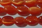 CCT635 15 inches 6*8mm oval cats eye beads wholesale