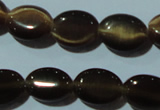 CCT638 15 inches 6*8mm oval cats eye beads wholesale