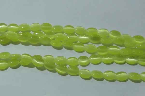 CCT644 15 inches 6*8mm oval cats eye beads wholesale