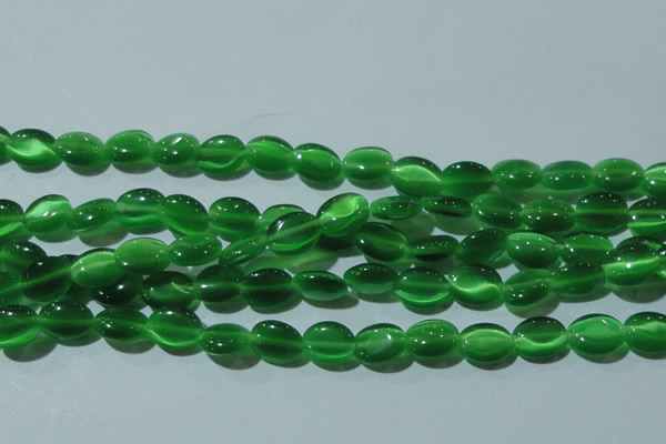 CCT650 15 inches 6*8mm oval cats eye beads wholesale