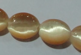 CCT667 15 inches 8*10mm oval cats eye beads wholesale