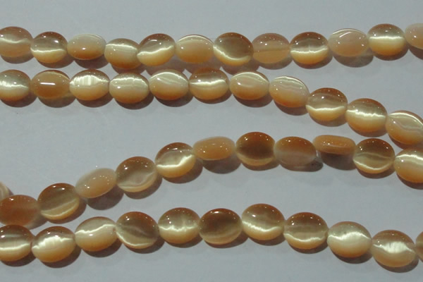 CCT667 15 inches 8*10mm oval cats eye beads wholesale