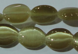 CCT671 15 inches 8*10mm oval cats eye beads wholesale