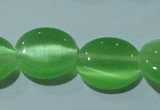 CCT675 15 inches 8*10mm oval cats eye beads wholesale