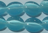 CCT677 15 inches 8*10mm oval cats eye beads wholesale