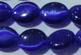 CCT679 15 inches 8*10mm oval cats eye beads wholesale