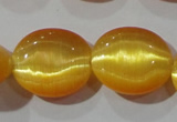 CCT697 15 inches 10*12mm oval cats eye beads wholesale