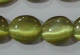 CCT699 15 inches 10*12mm oval cats eye beads wholesale