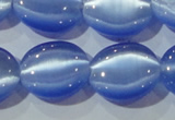 CCT702 15 inches 10*12mm oval cats eye beads wholesale