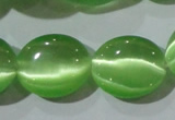 CCT704 15 inches 10*12mm oval cats eye beads wholesale