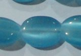 CCT752 15 inches 11*15mm oval cats eye beads wholesale