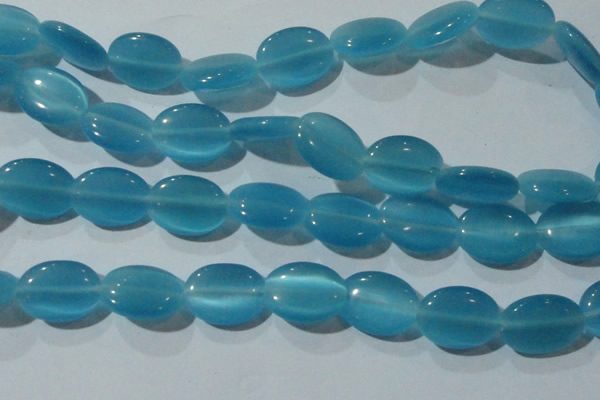 CCT752 15 inches 11*15mm oval cats eye beads wholesale