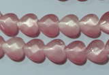 CCT962 15 inches 10*10mm faceted heart cats eye beads wholesale