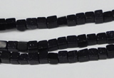 CCU07 15.5 inches 4*4mm cube blue goldstone beads wholesale