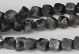 CCU100 15.5 inches 6*6mm cube black labradorite beads wholesale